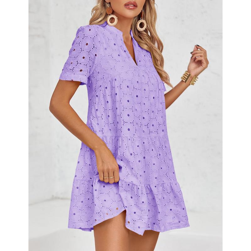 Azuria Sleeveless Summer Babydoll Lace Dress