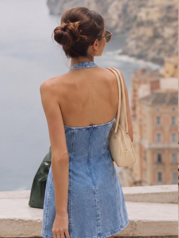 Azuria Summer Denim Dress