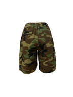 Azuria Summer Camo Print Cargo Shorts
