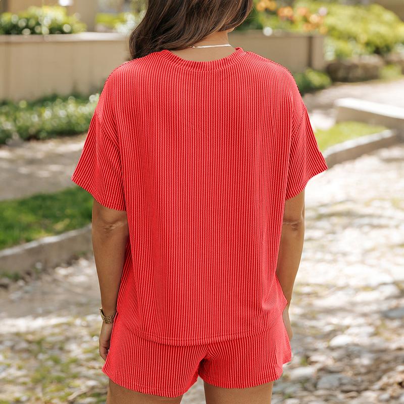 Azuria Ribbed Knit Lounge Set