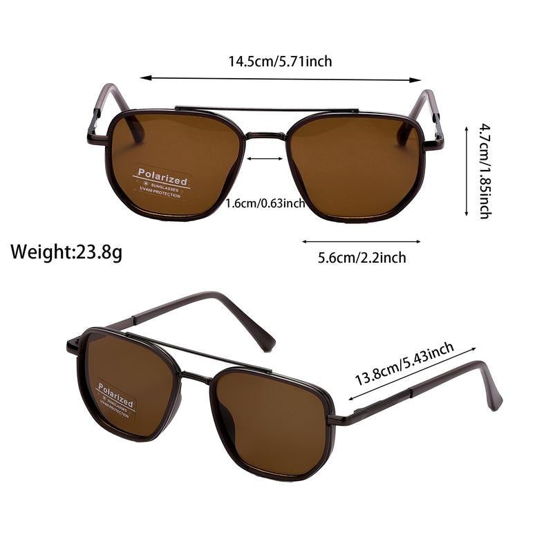 Azüria Double-Bridge Aviator Sunglasses