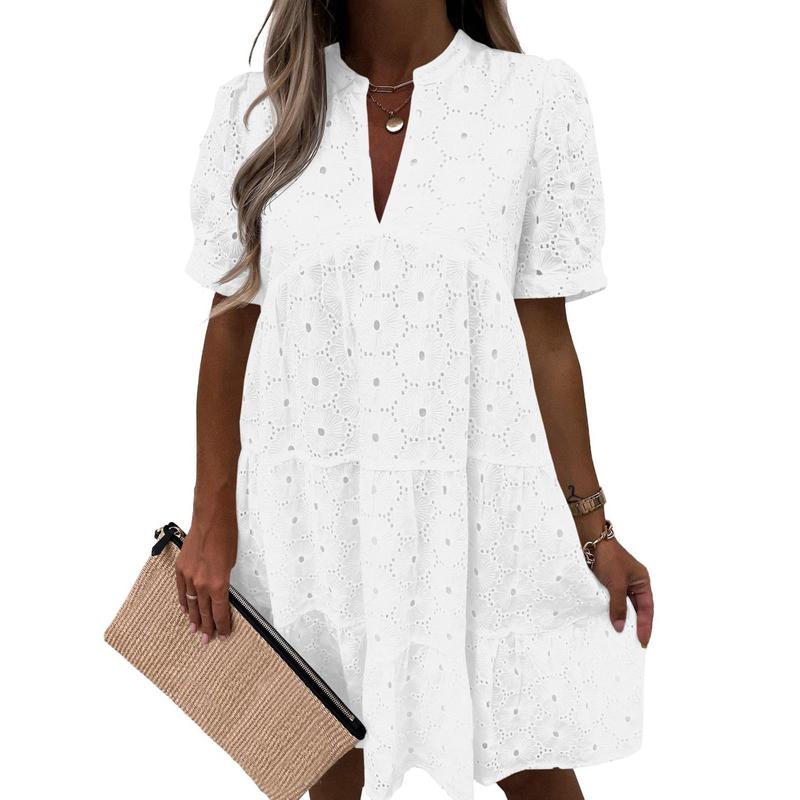 Azuria Sleeveless Summer Babydoll Lace Dress