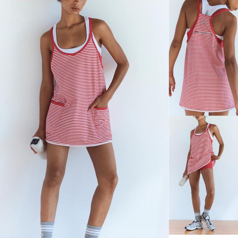 Azura Sleeveless Striped Mini Dress