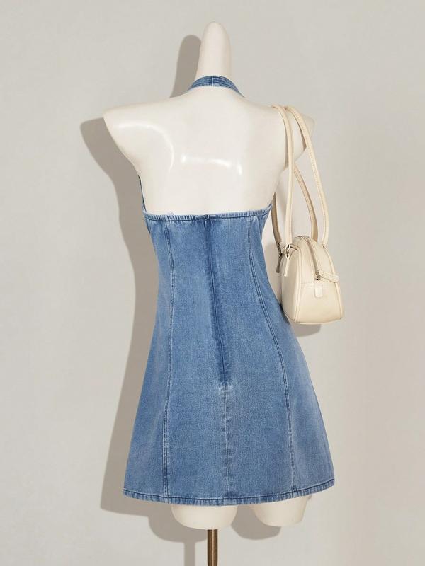 Azuria Summer Denim Dress