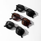 Azüria Double-Bridge Aviator Sunglasses