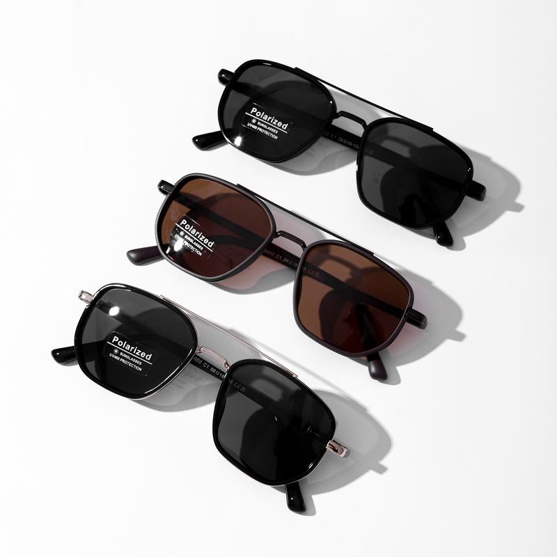 Azüria Double-Bridge Aviator Sunglasses