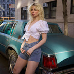 Azuria Summer High Waist Jean Shorts