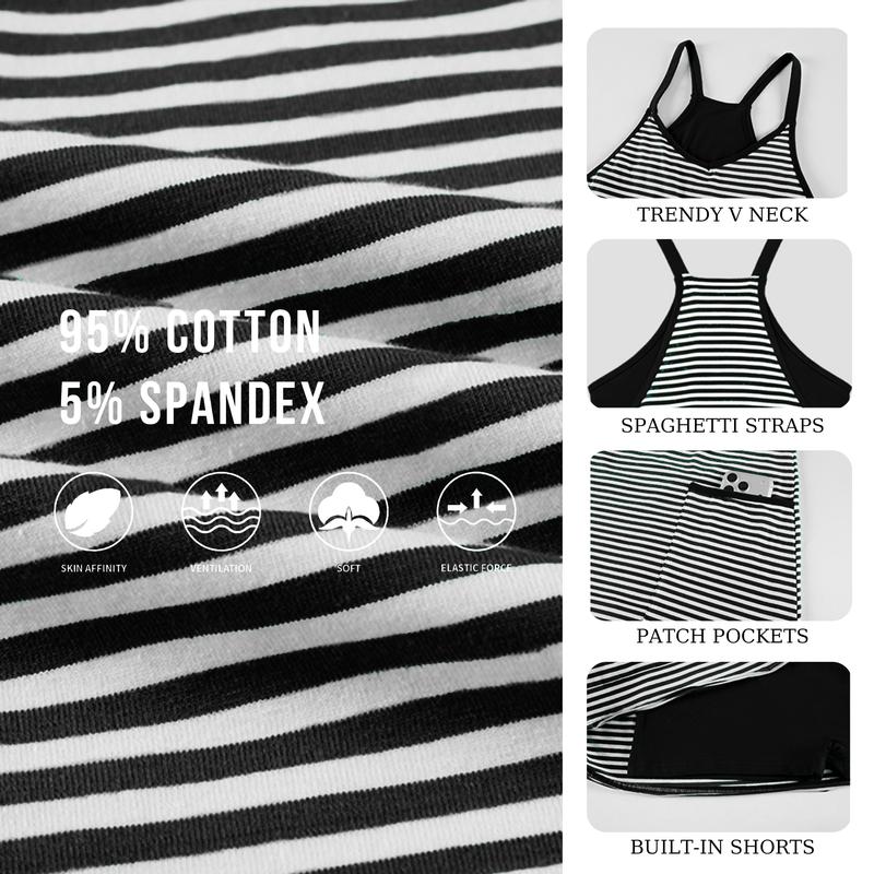 Azura Sleeveless Striped Mini Dress
