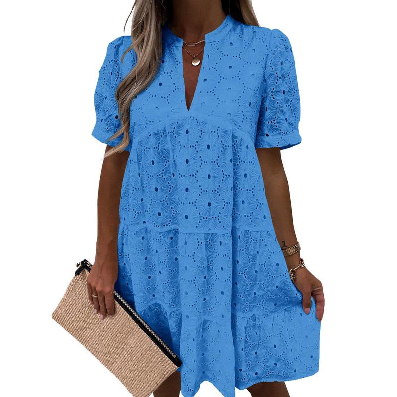 Azuria Sleeveless Summer Babydoll Lace Dress