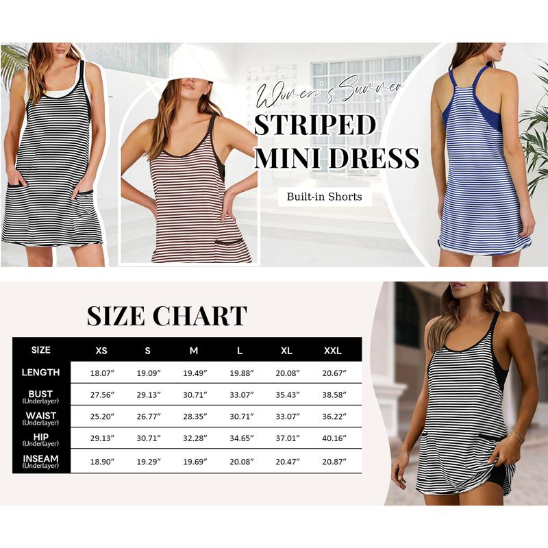 Azura Sleeveless Striped Mini Dress