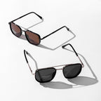 Azüria Double-Bridge Aviator Sunglasses